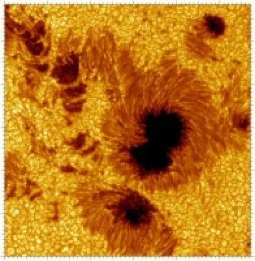 Sunspots observed with SST